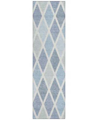Addison Chantille Machine Washable Acn887 2'3"x7'6" Runner Area Rug In Mist