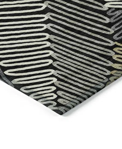 Addison Chantille Machine Washable Acn904 9'x12' Area Rug In Black