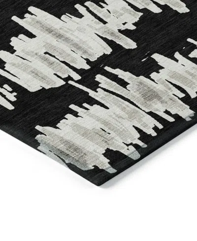 Addison Chantille Machine Washable Acn905 8'x10' Area Rug In Black