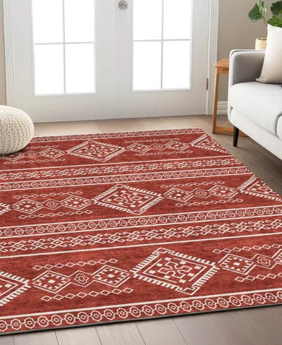 Addison Chantille Acn901 9'x12' Area Rug In Red