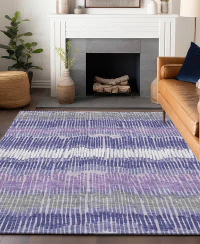 Addison Chantille Acn889 9'x12' Area Rug In Purple