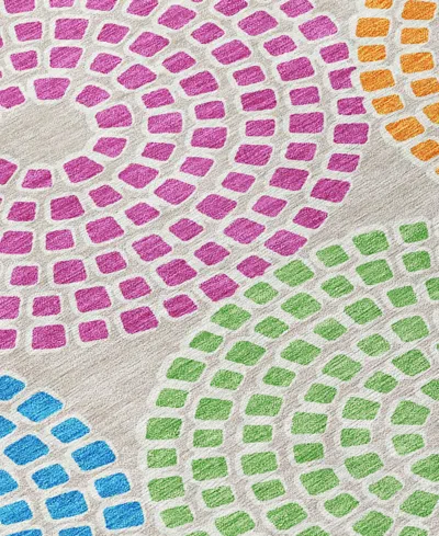 Addison Chantille Machine Washable Acn882 8'x10' Area Rug In Cream