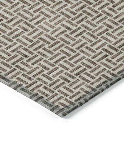 Addison Chantille Machine Washable Acn911 5'x7'6" Area Rug In Brown
