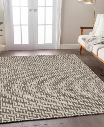 Addison Chantille Machine Washable Acn911 5'x7'6" Area Rug In Brown