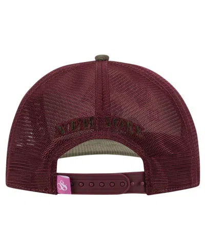 Scotch & Soda Men's Breezy Adjustable Trucker Cap In Olive