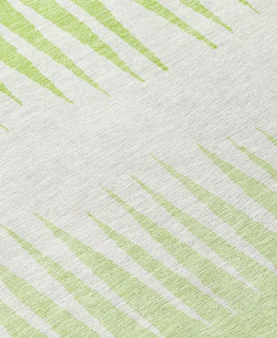 Addison Chantille Machine Washable Acn886" 5'x7'6" Area Rug In Lime