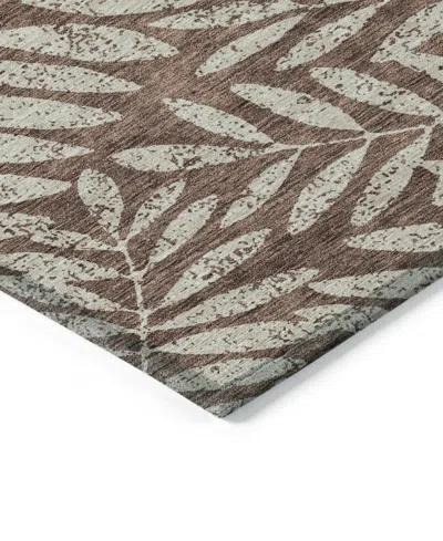 Addison Chantille Machine Washable Acn899 2'3"x7'6" Runner Area Rug In Brown