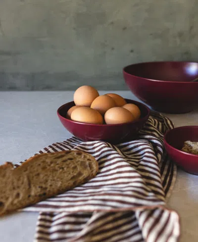 Year & Day 3 Piece Serving Set In Plum