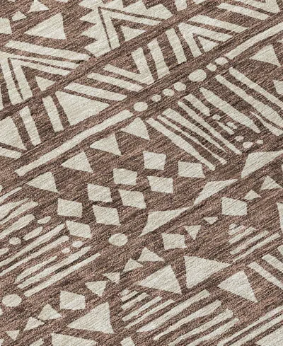 Addison Chantille Machine Washable Acn907 8'x10' Area Rug In Brown