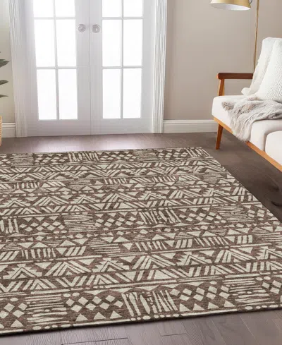 Addison Chantille Machine Washable Acn907 8'x10' Area Rug In Brown