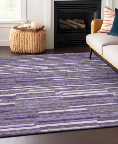 Addison Chantille Acn894 9'x12' Area Rug In Purple