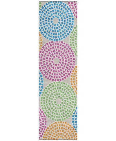 Addison Chantille Machine Washable Acn882 2'3"x7'6" Runner Area Rug In Cream