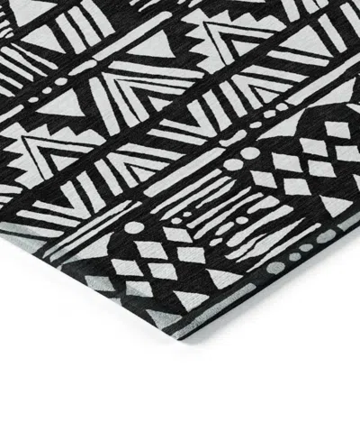 Addison Chantille Machine Washable Acn907 3'x5' Area Rug In Black