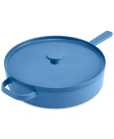 The Cellar Enameled Cast Iron 3.5-qt Braiser, Exclusively At Macy's In Blue