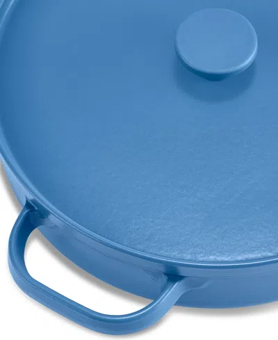 The Cellar Enameled Cast Iron 3.5-qt Braiser, Exclusively At Macy's In Blue