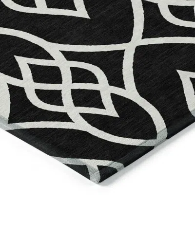 Addison Chantille Machine Washable Acn884 9'x12' Area Rug In Black