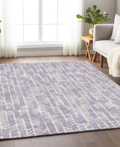 Addison Chantille Machine Washable Acn906 3'x5' Area Rug In Lavender