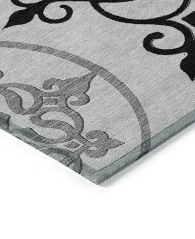 Addison Chantille Machine Washable Acn874 5'x7'6" Area Rug In Gray