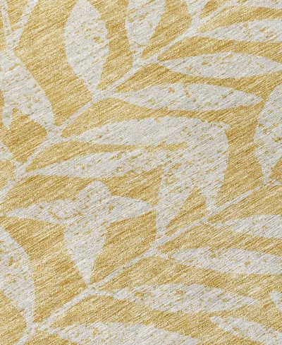 Addison Chantille Machine Washable Acn899 8'x10' Area Rug In Gold