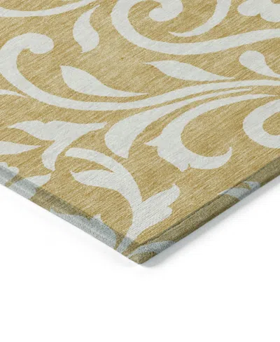 Addison Chantille Machine Washable Acn875 9'x12' Area Rug In Gold