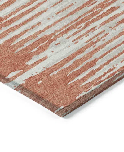 Addison Chantille Machine Washable Acn888 8'x10' Area Rug In Coral