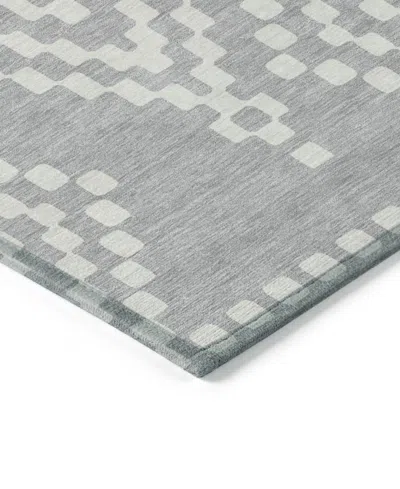 Addison Chantille Machine Washable Acn891 8'x10' Area Rug In Silver