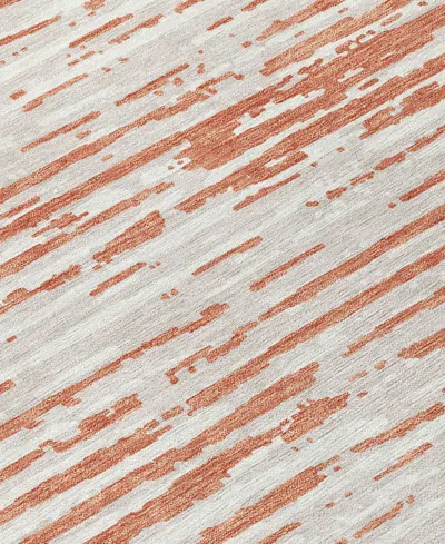 Addison Chantille Machine Washable Acn888 8'x10' Area Rug In Coral