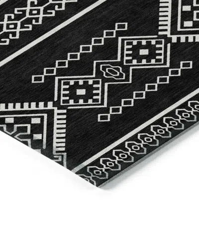 Addison Chantille Machine Washable Acn901 8'x10' Area Rug In Black