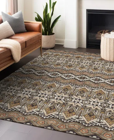 Addison Chantille Machine Washable Acn909 8'x10' Area Rug In Taupe