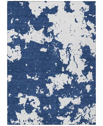 Addison Chantille Machine Washable Acn897 8'x10' Area Rug In Navy