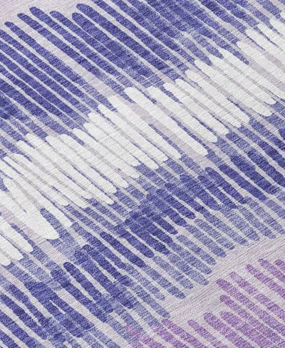 Addison Chantille Machine Washable Acn889 2'3"x7'6" Runner Area Rug In Purple