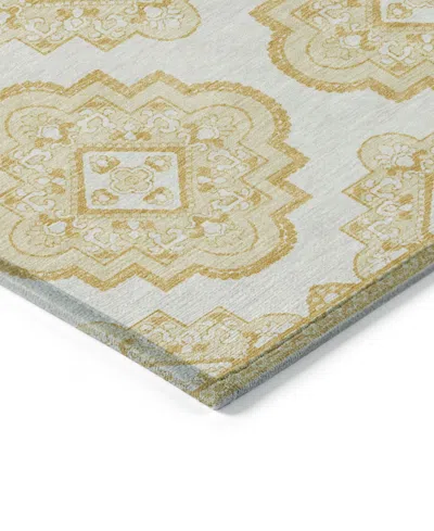 Addison Chantille Machine Washable Acn878 3'x5' Area Rug In Gold