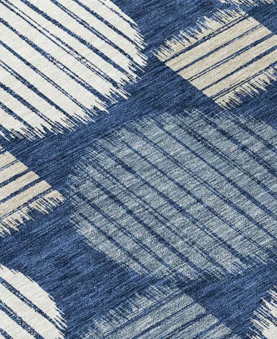 Addison Chantille Machine Washable Acn900 8'x10' Area Rug In Navy