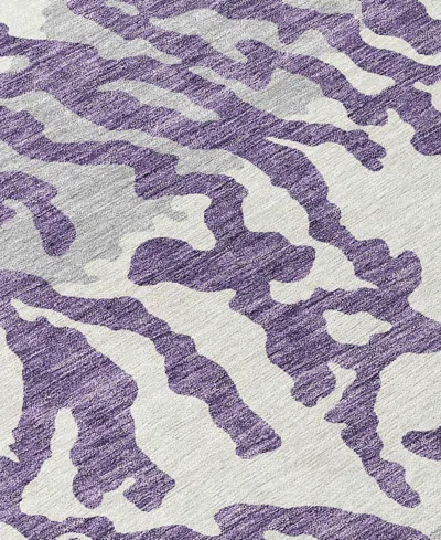 Addison Chantille Machine Washable Acn873 2'3"x7'6" Runner Area Rug In Purple