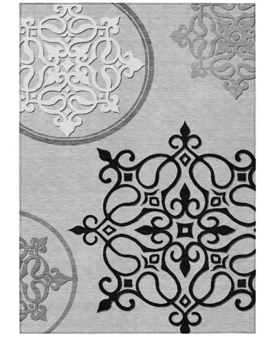 Addison Chantille Machine Washable Acn874 2'6"x3'10" Area Rug In Gray