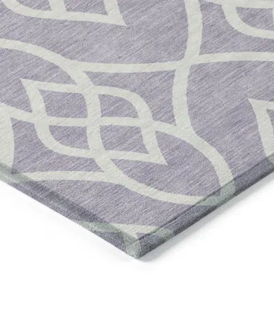 Addison Chantille Machine Washable Acn884 5'x7'6" Area Rug In Lavender
