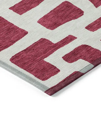 Addison Chantille Machine Washable Acn903 8'x10' Area Rug In Cranberry
