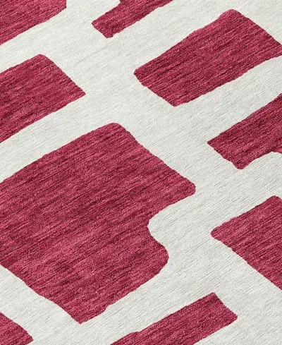Addison Chantille Machine Washable Acn903 8'x10' Area Rug In Cranberry
