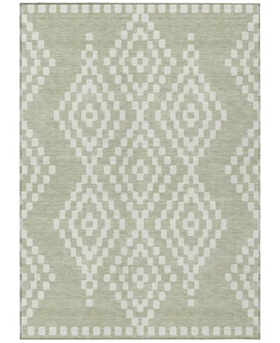 Addison Chantille Machine Washable Acn891 9'x12' Area Rug In Sage