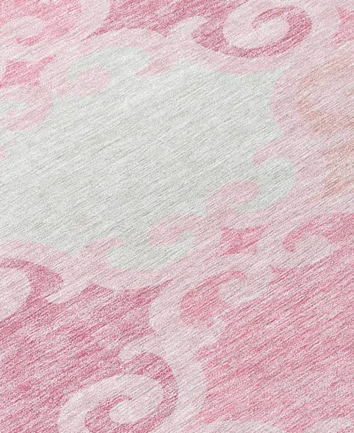 Addison Chantille Machine Washable Acn883 2'3"x7'6" Runner Area Rug In Pink