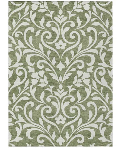 Addison Chantille Machine Washable Acn875 2'6"x3'10" Area Rug In Olive