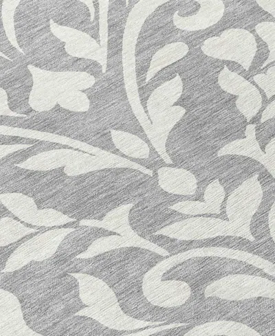 Addison Chantille Machine Washable Acn875 3'x5' Area Rug In Gray