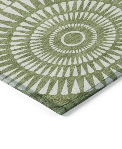Addison Chantille Machine Washable Acn877 3'x5' Area Rug In Green