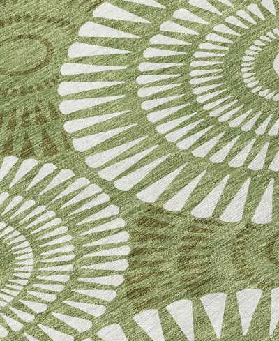 Addison Chantille Machine Washable Acn877 3'x5' Area Rug In Green