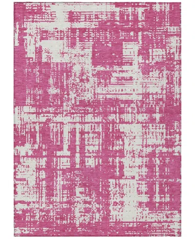 Addison Chantille Machine Washable Acn895 5'x7'6" Area Rug In Rose