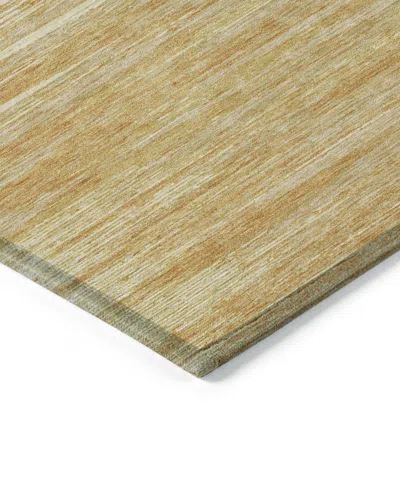 Addison Chantille Machine Washable Acn896 5'x7'6" Area Rug In Gold