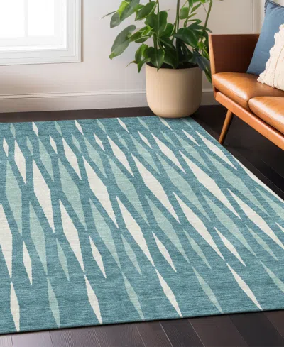 Addison Chantille Machine Washable Acn881 8'x10' Area Rug In Teal