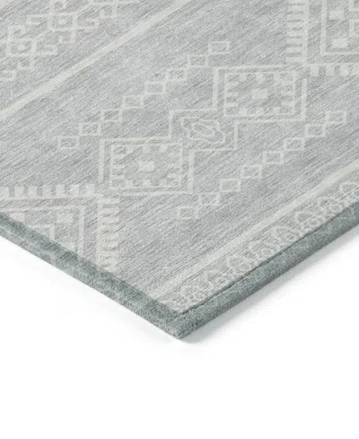 Addison Chantille Machine Washable Acn901 2'6"x3'10" Area Rug In Silver