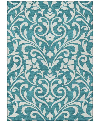 Addison Chantille Machine Washable Acn875 2'6"x3'10" Area Rug In Teal