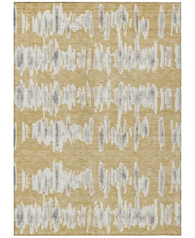 Addison Chantille Machine Washable Acn905 3'x5' Area Rug In Gold